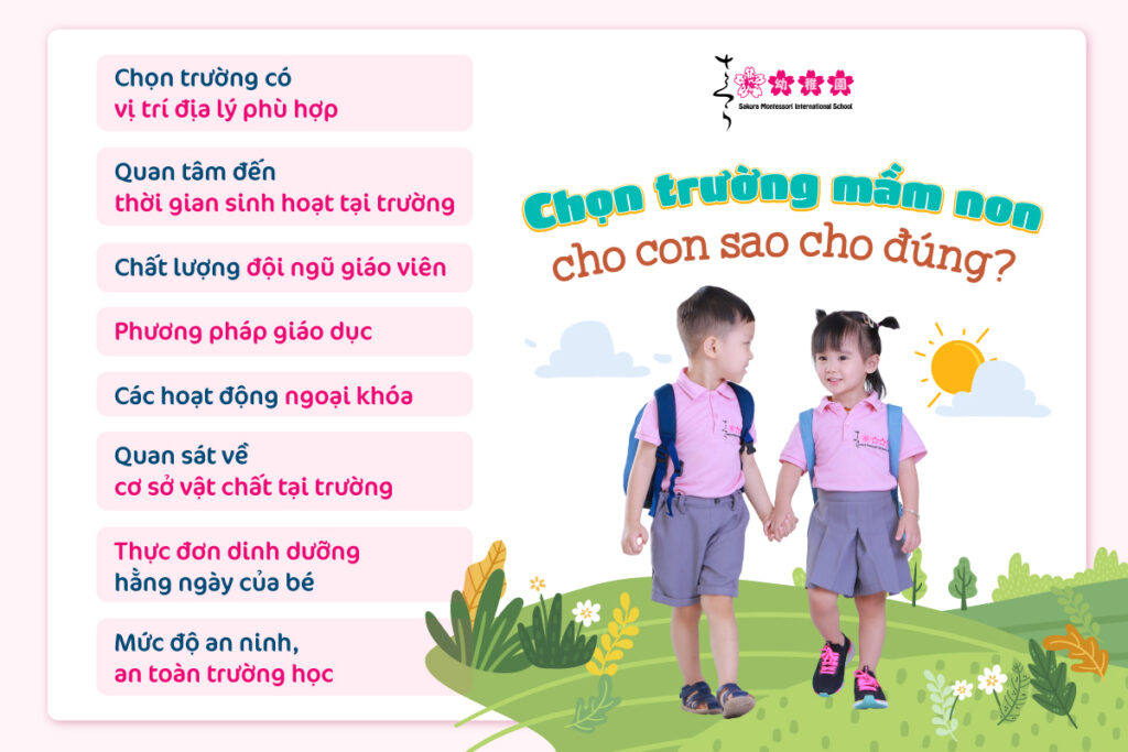 Chọn trường mầm non sao cho đúng