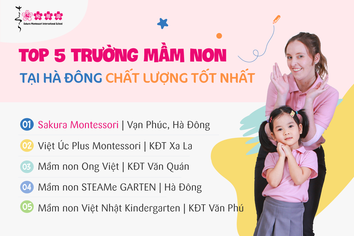 Top 5 trường mầm non Hà Đông