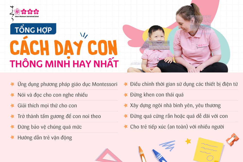 Cách dạy con thông minh hay nhất