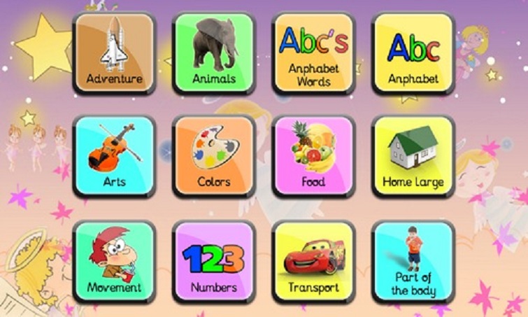 English Flashcards giúp trẻ học tiếng anh qua các thẻ hình sinh động