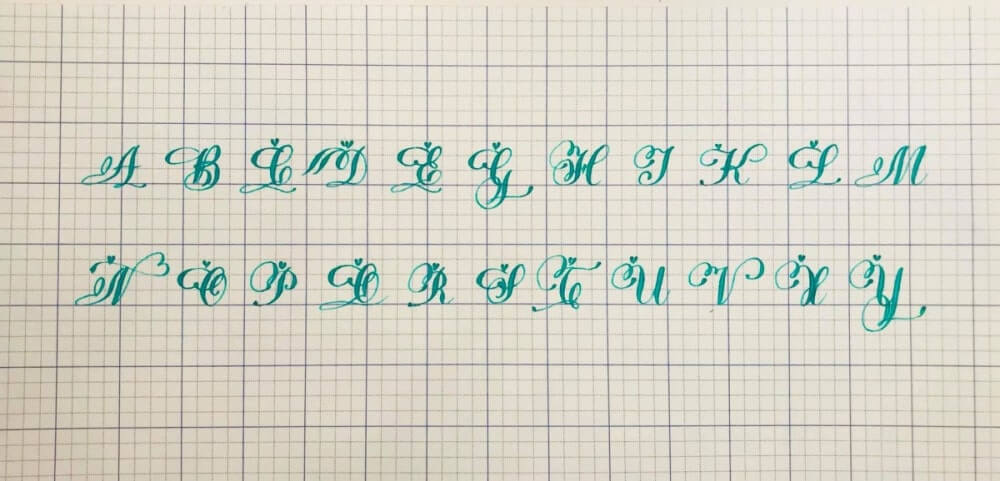 Bảng chữ cái viết hoa cách điệu