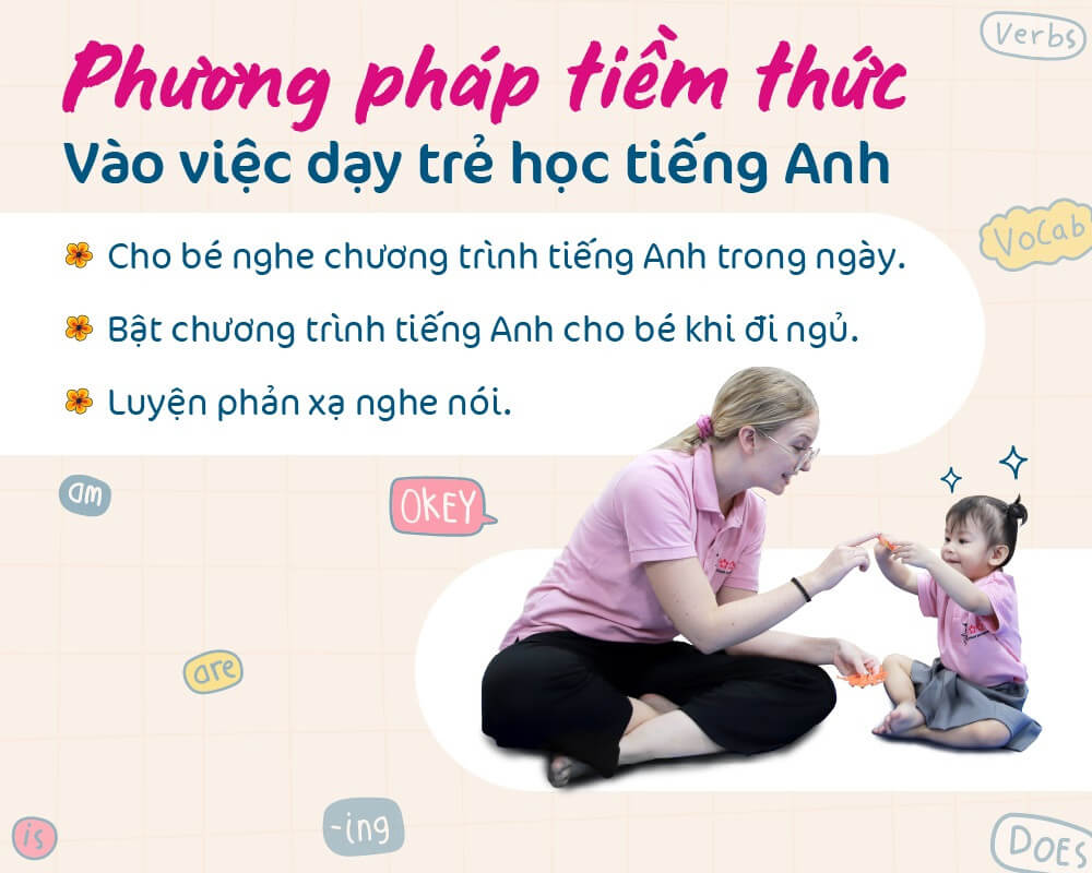 tiếng anh tiềm thức cho bé