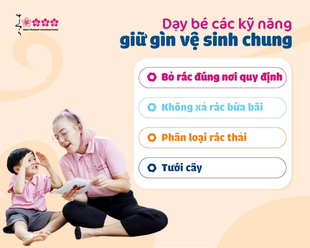 dạy kỹ năng sống cho trẻ 2 tuổi