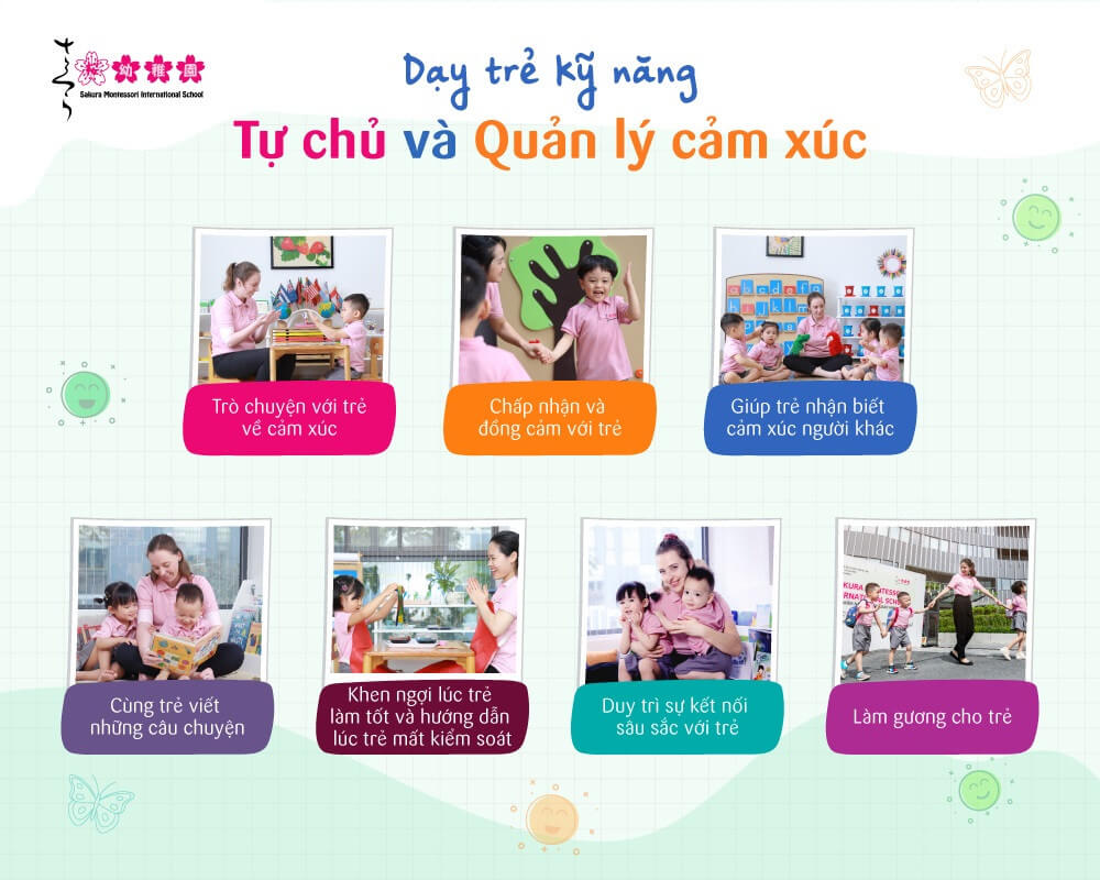 Dạy trẻ Kỹ năng tự chủ và quản lý cảm xúc