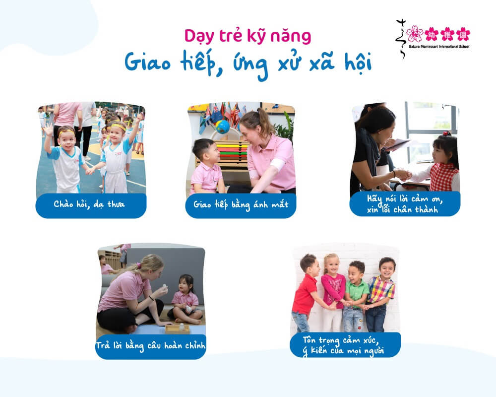 Dạy trẻ kỹ năng giao tiếp, ứng xử xã hội