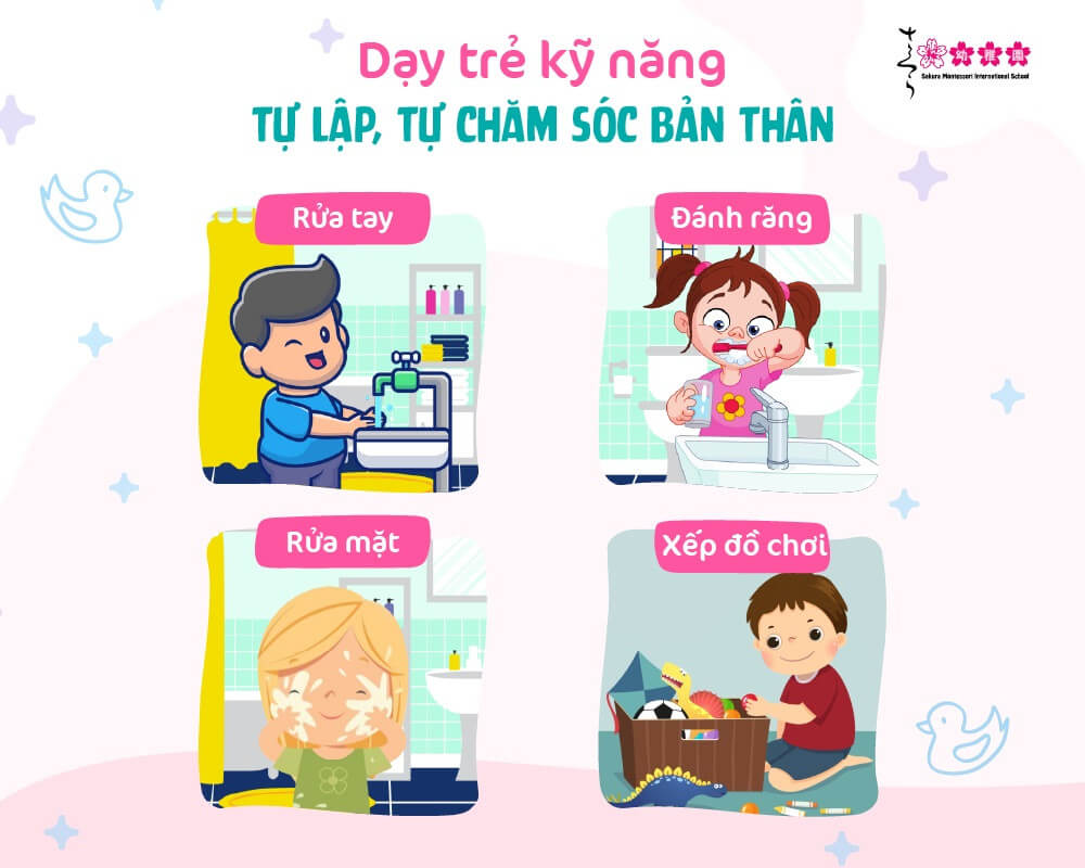 Dạy trẻ kỹ năng tự lập