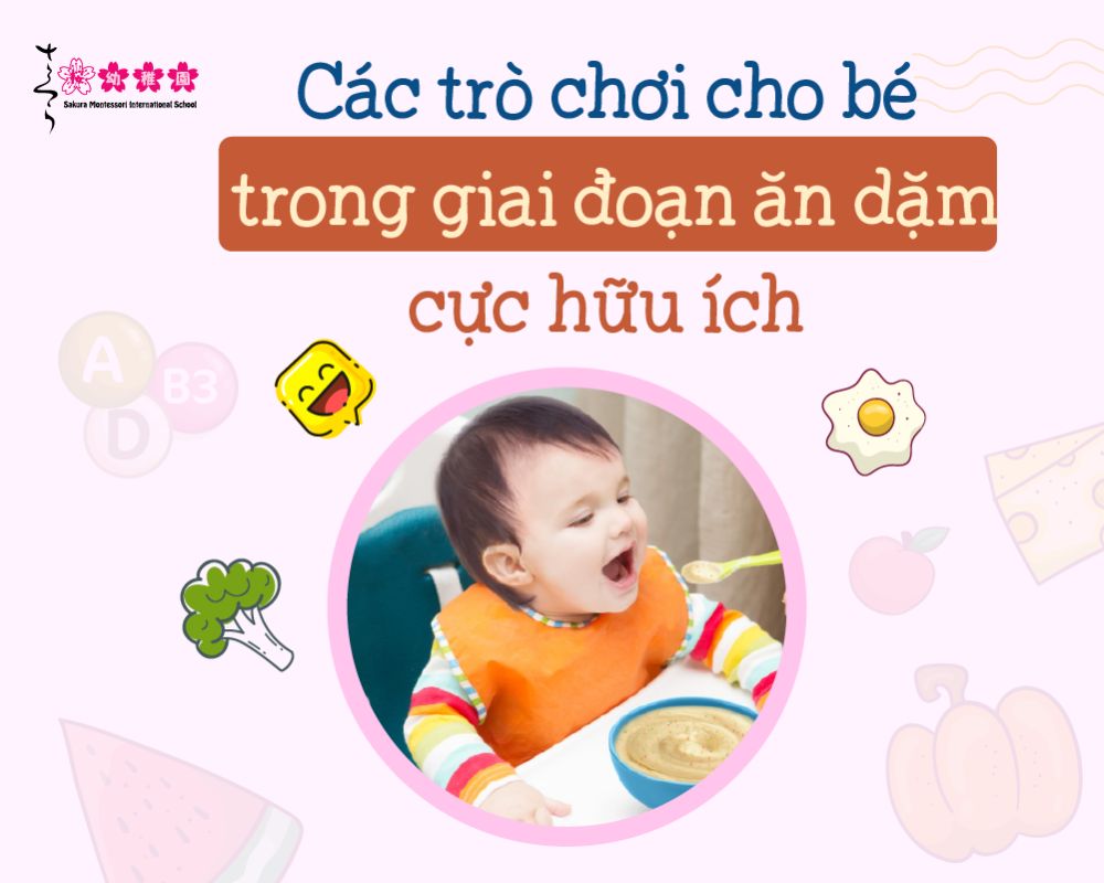 Các trò chơi cho bé trong giai đoạn ăn dặm