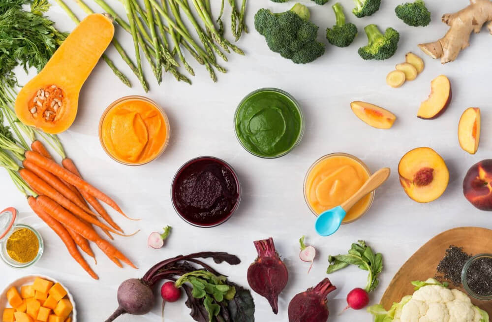 cách kết hợp rau củ quả cho bé ăn dặm