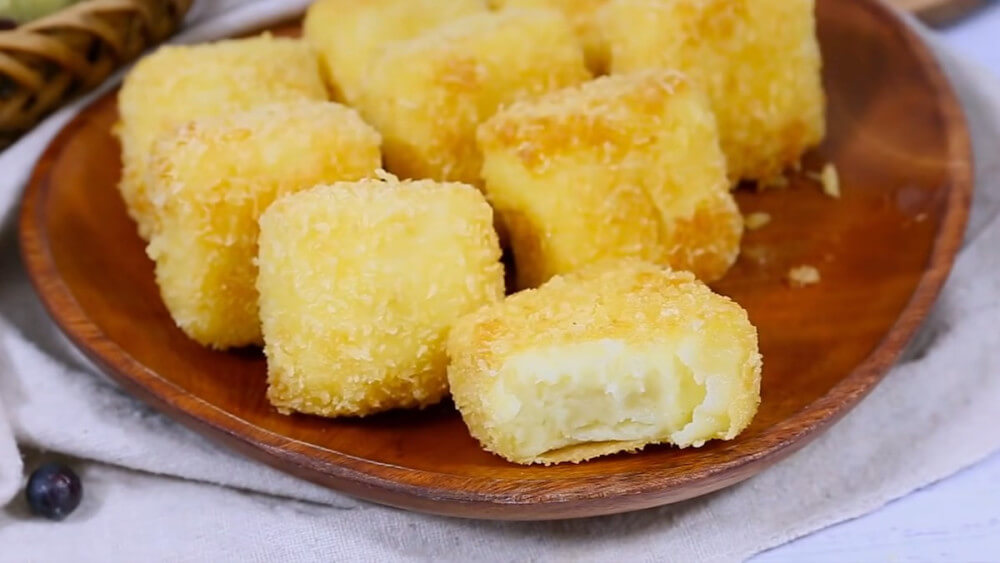 Khoai lang nướng xay nhuyễn cùng sữa