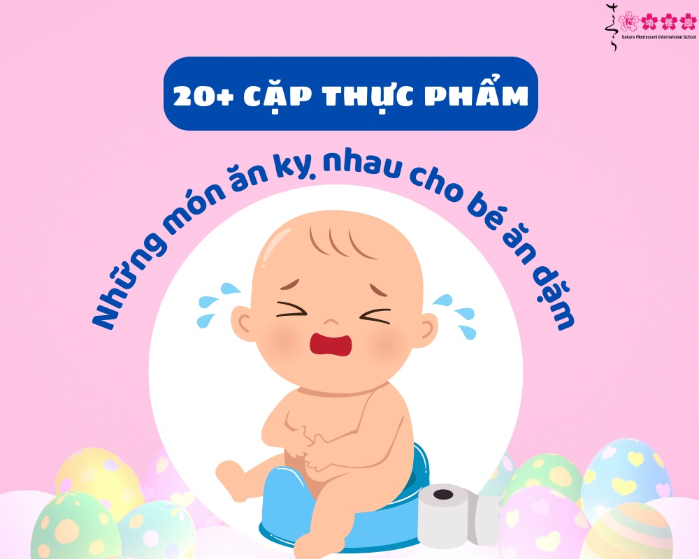 những món kỵ nhau cho bé ăn dặm