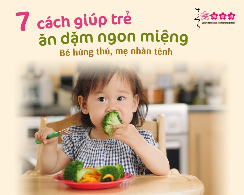 cách giúp trẻ ăn dặm ngon miệng