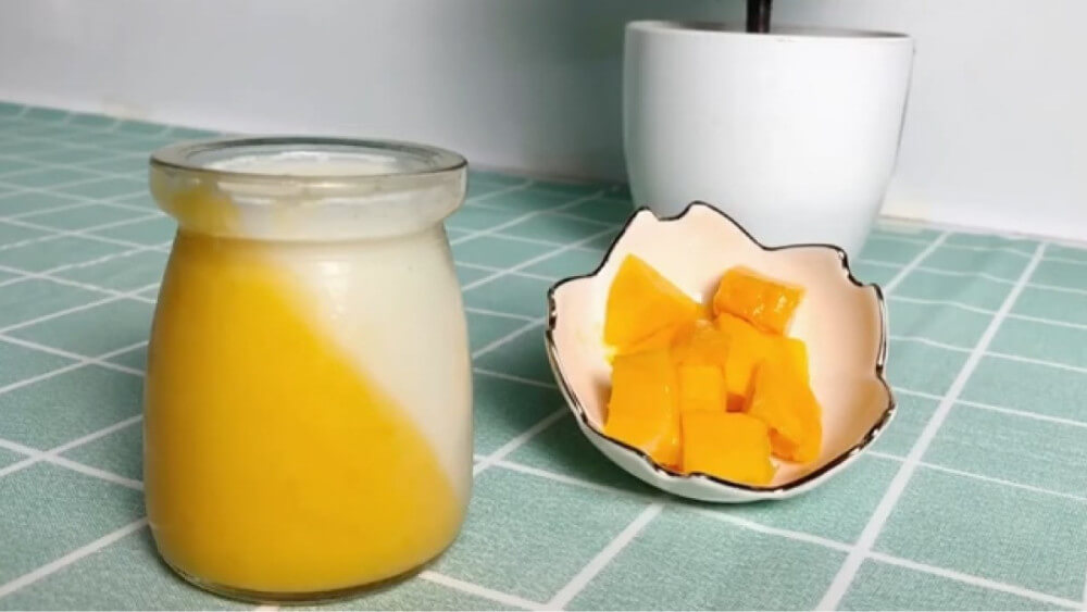 Bánh pudding xoài