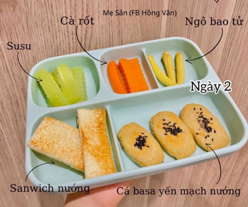 thực đơn ăn dặm BLW cho bé 11 tháng 