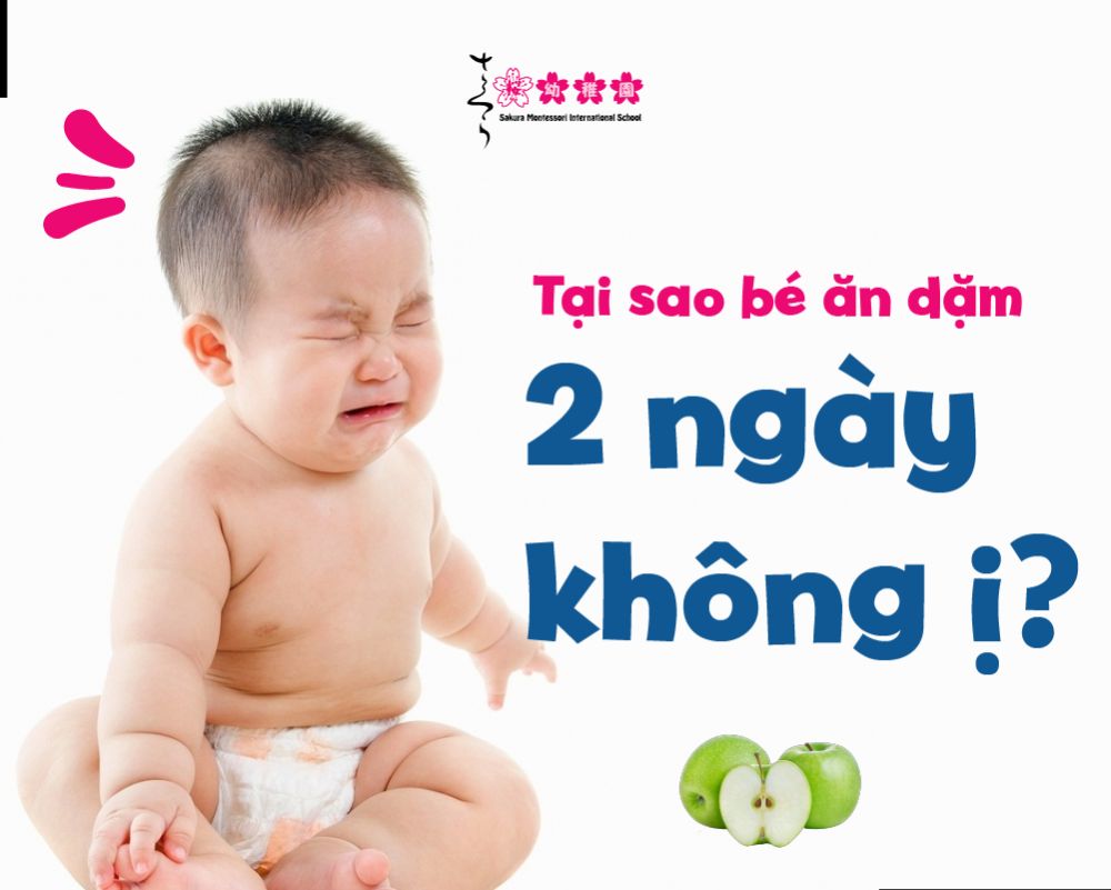 bé ăn dặm 2 ngày không ị