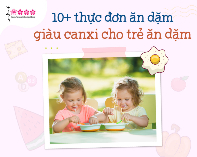 Thực đơn ăn dặm giàu canxi