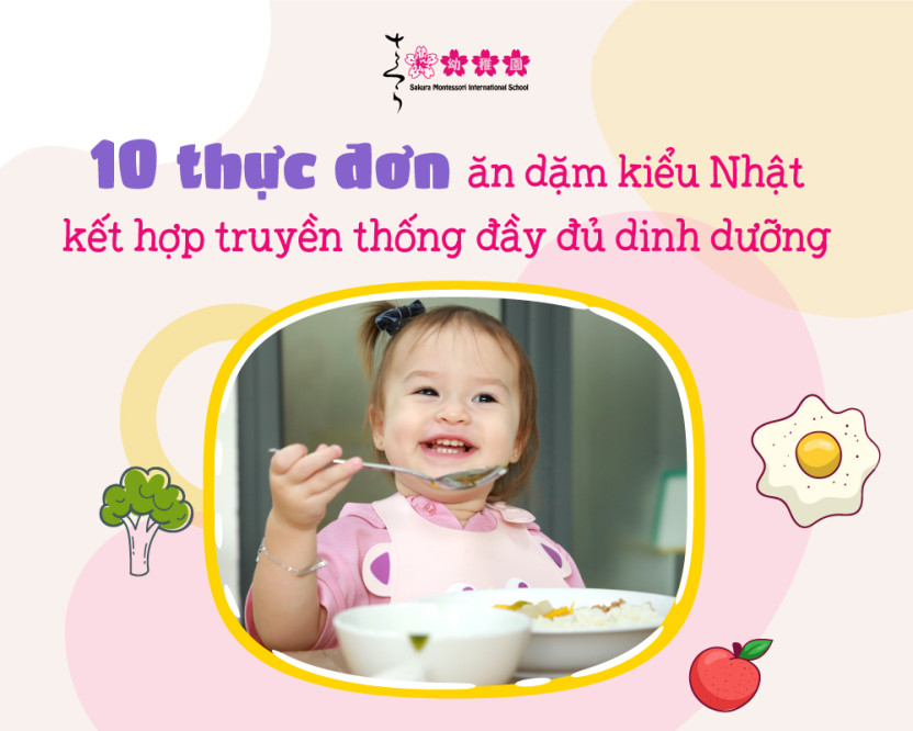 thực đơn ăn dặm kiểu nhật cho bé 10 tháng