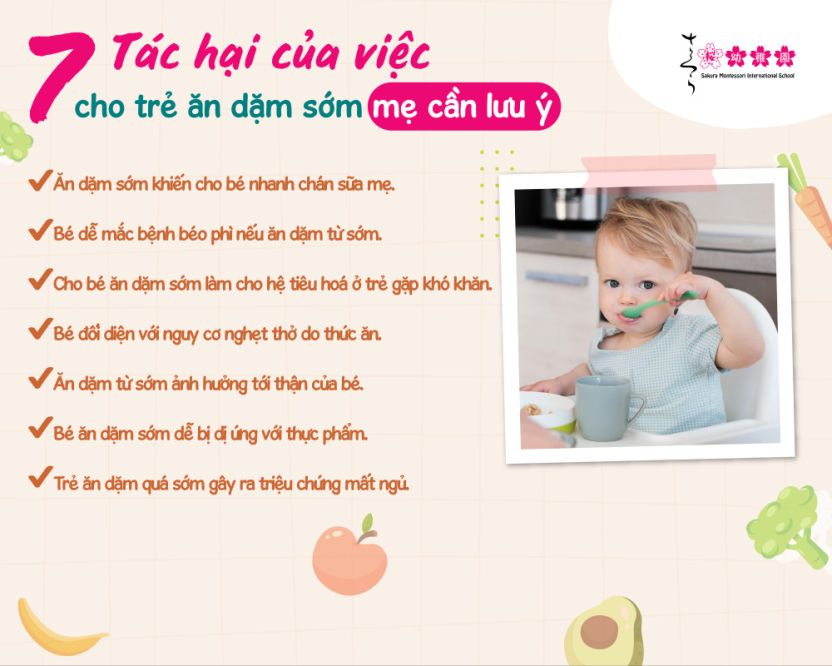 có nên cho trẻ ăn dặm sớm