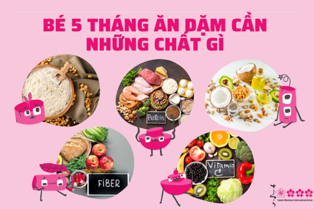 bé 5 tháng ăn dặm được chưa