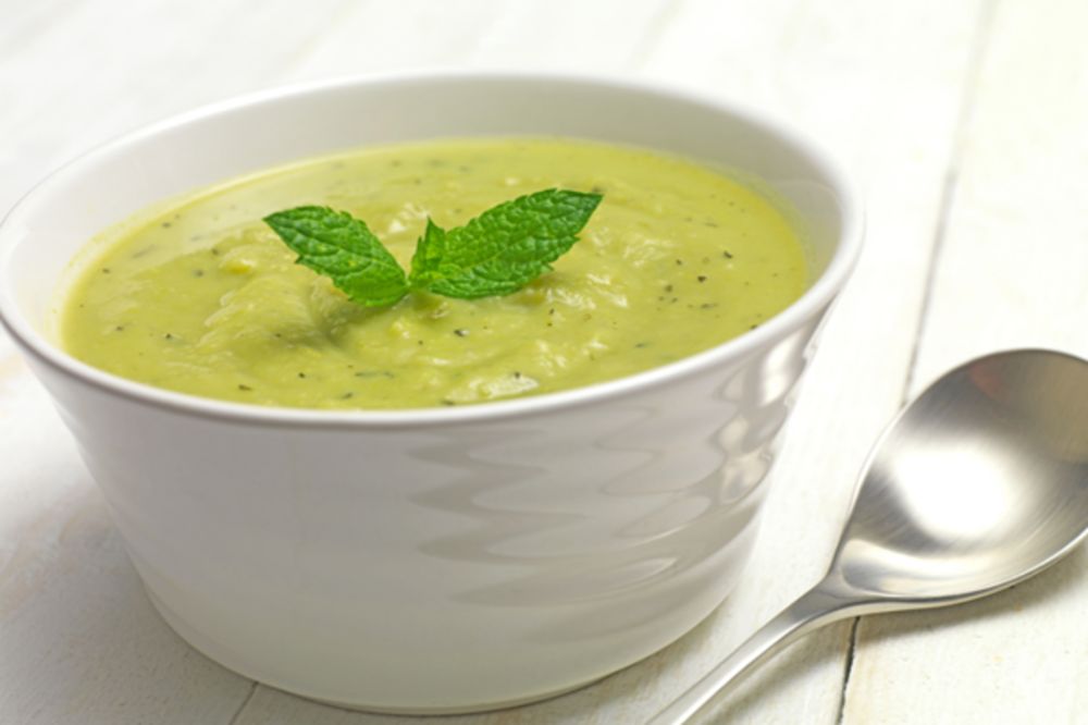 Cháo tôm đậu xanh cho bé ăn dặm