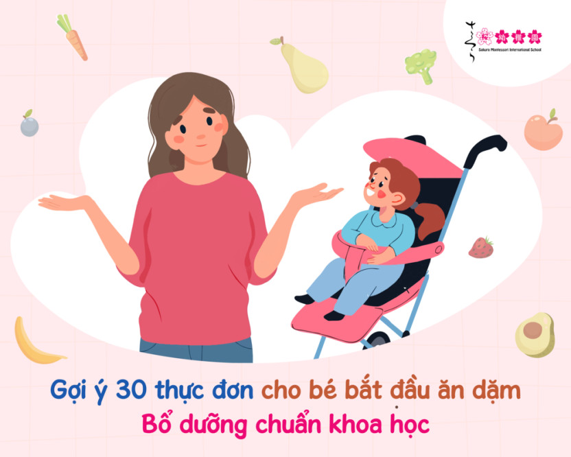 thực đơn cho bé bắt đầu ăn dặm