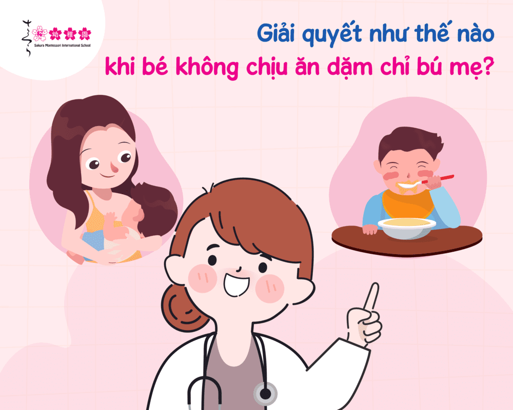 Bé không chịu ăn dặm chỉ bú mẹ