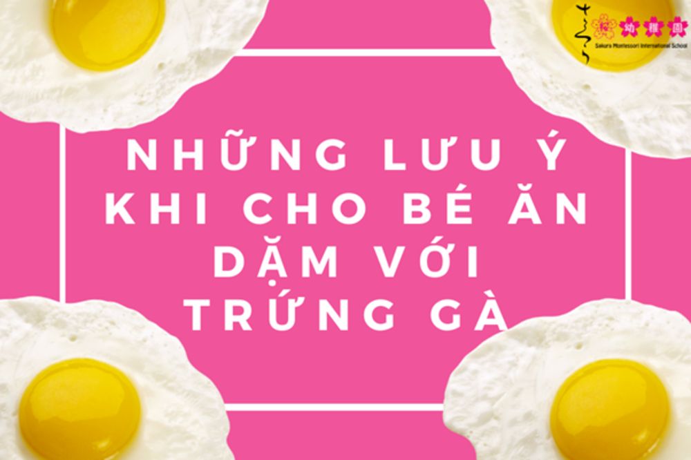 Những lưu ý khi cho bé ăn dặm với trứng gà