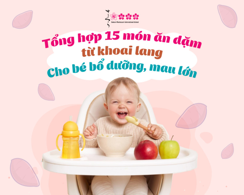 món ăn dặm từ khoai lang