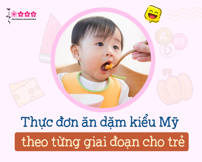 thực đơn ăn dặm kiểu Mỹ