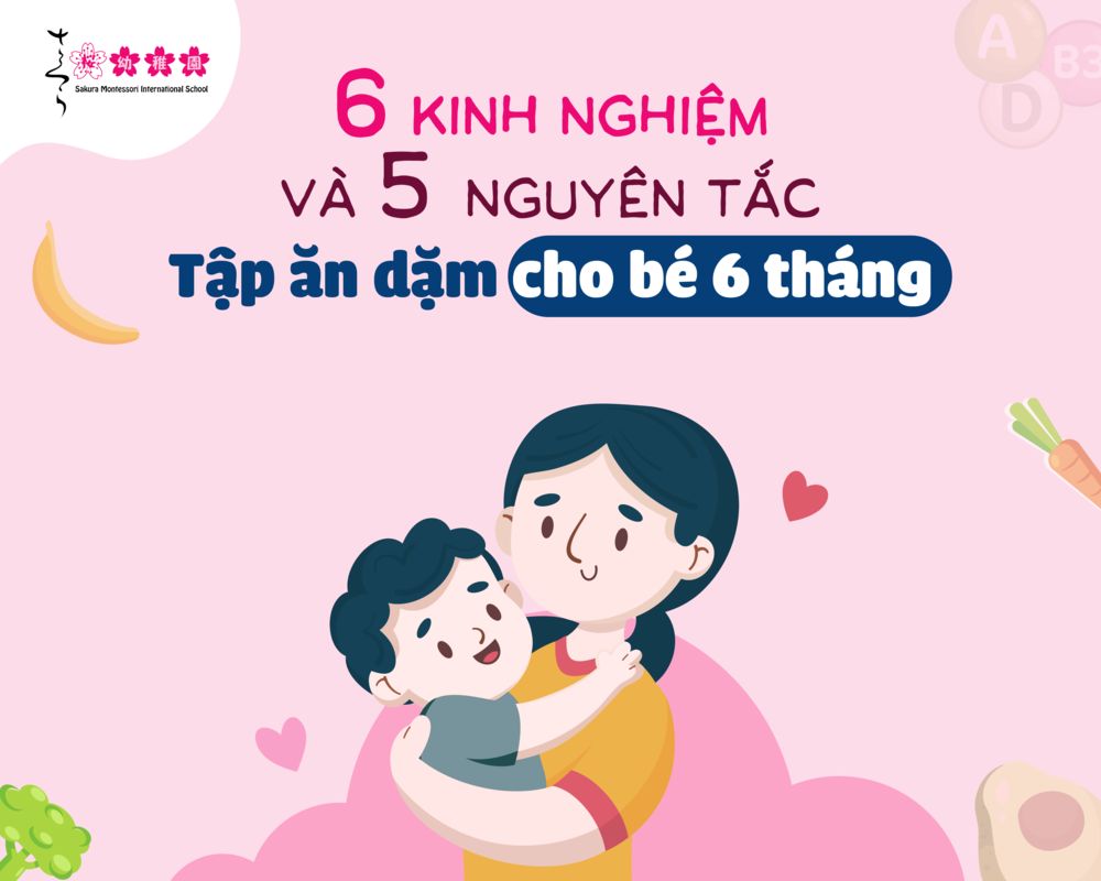 tập ăn dặm cho bé 6 tháng