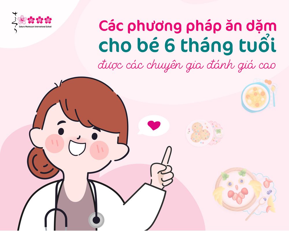 các phương pháp ăn dặm cho bé 6 tháng tuổi