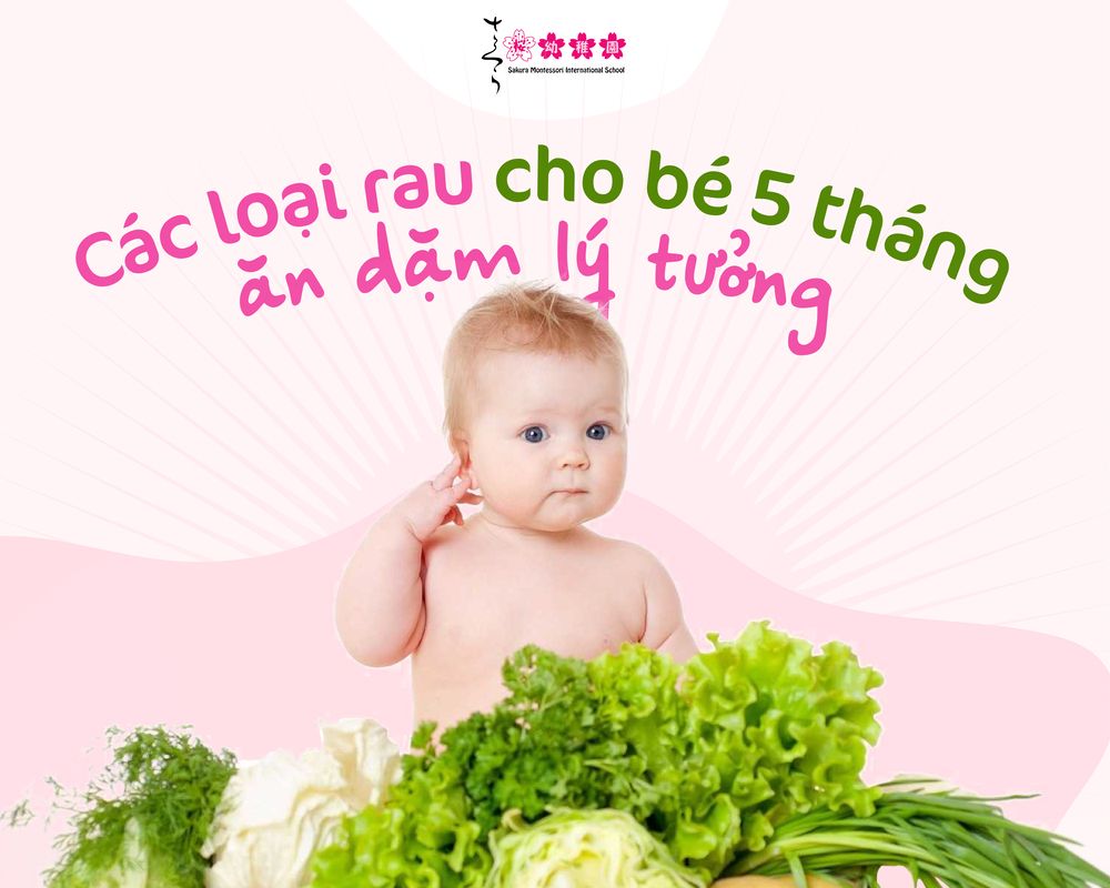 các loại rau cho bé 5 tháng ăn dặm