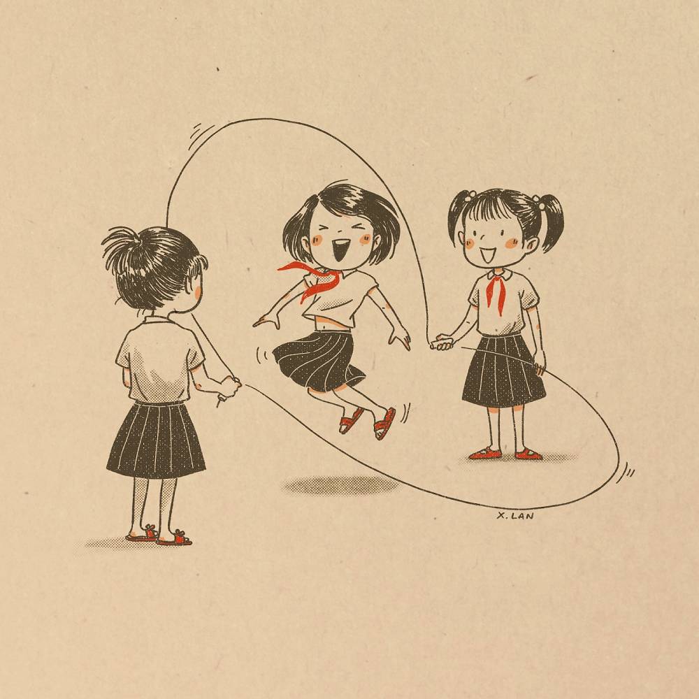 Nhảy dây - Trò chơi dân gian rèn luyện thể lực, sự khéo léo