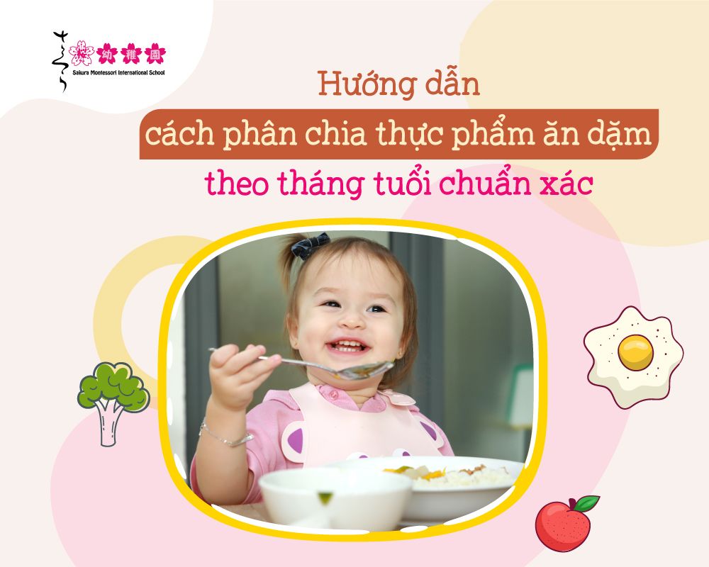 thực phẩm ăn dặm theo tháng tuổi