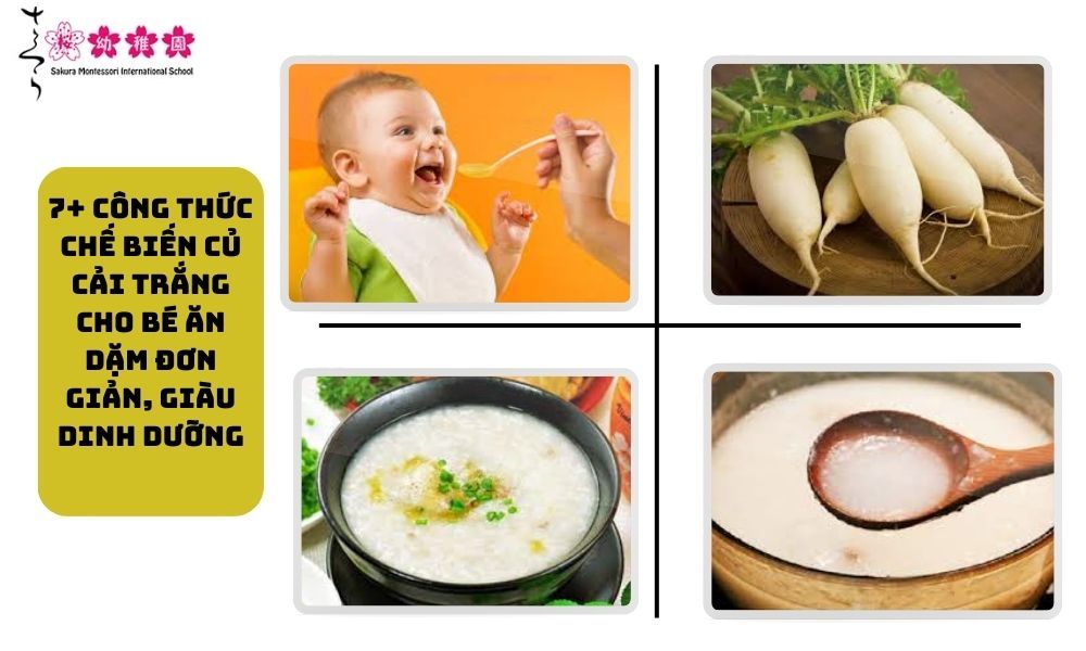 7 công thức chế biến củ cải trắng cho bé ăn dặm đơn giản, giàu dinh dưỡng