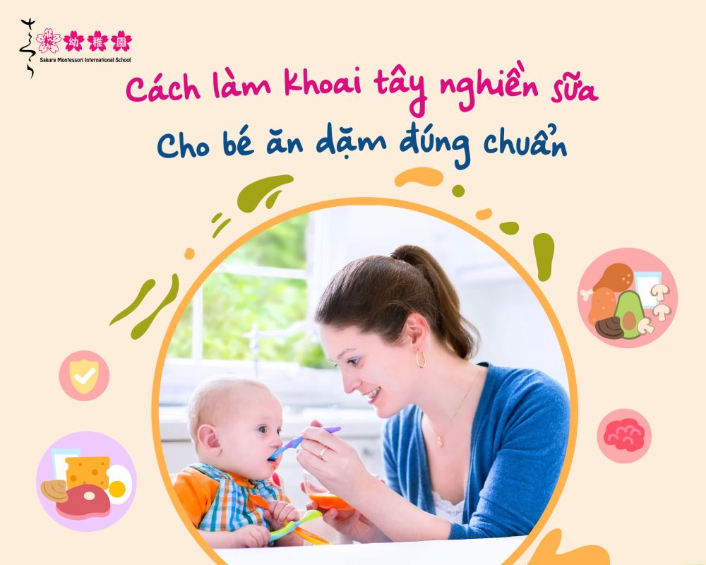 Cách làm khoai tây nghiền sữa cho bé ăn dặm đúng chuẩn