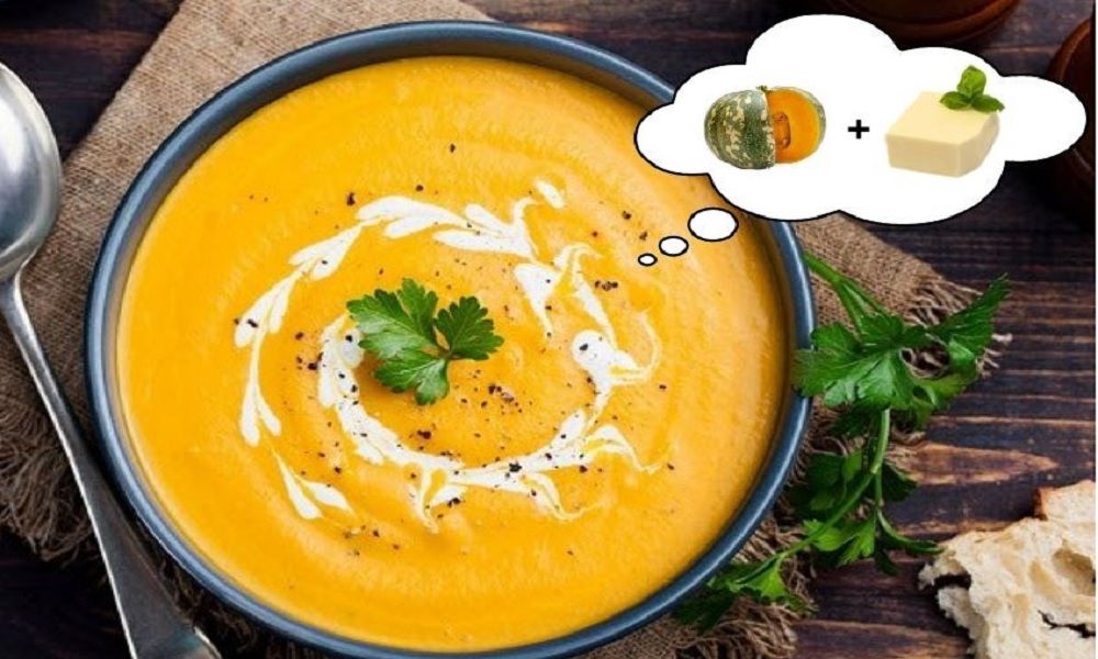 Cháo bí đỏ phô mai