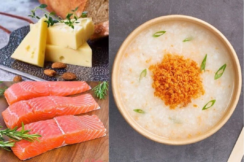 Cháo cá hồi phô mai