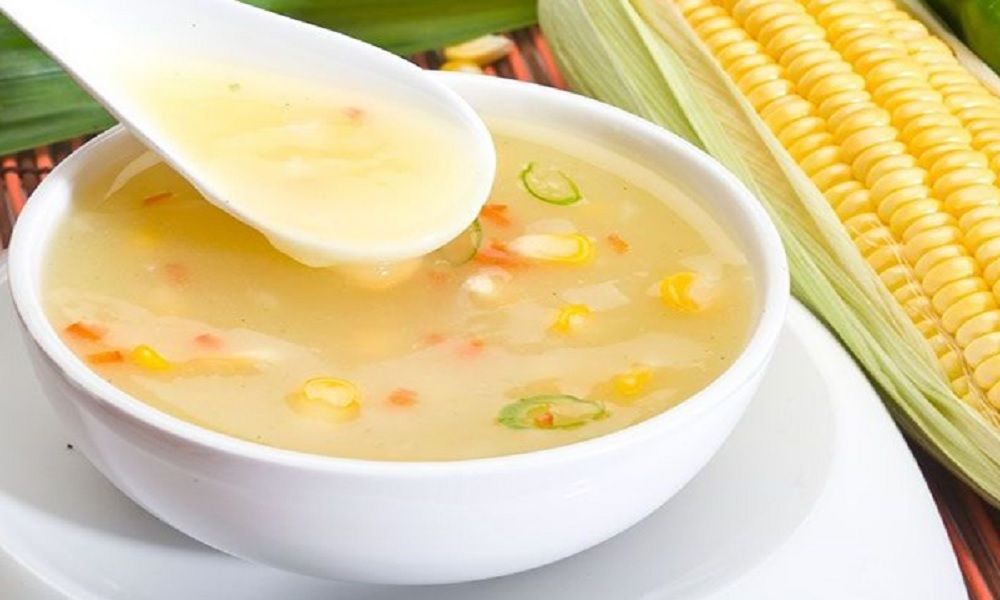 Cháo củ cải trắng với ngô ngọt