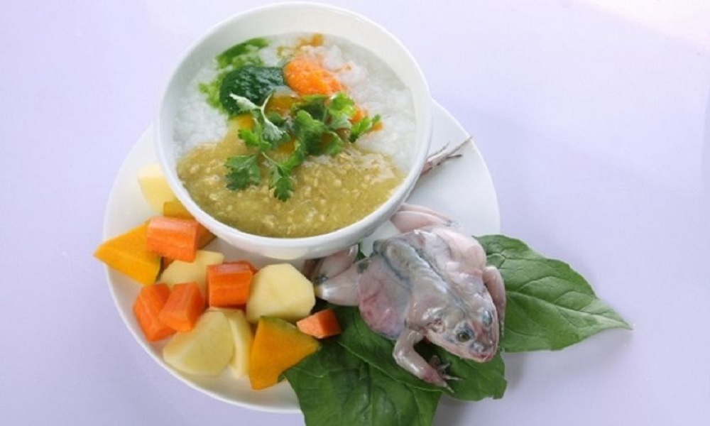Cháo ếch kiểu Singapore lạ miệng