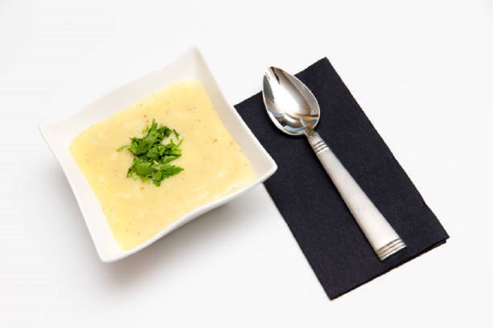 Cháo khoai tây đậu xanh thành phẩm