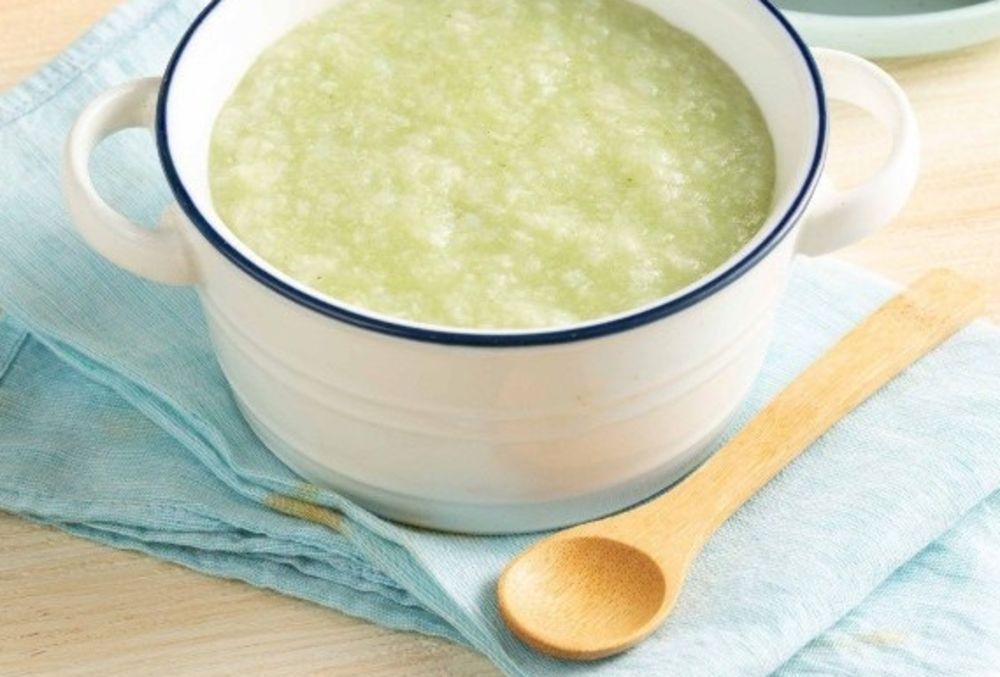 Cháo nấm bấp cải