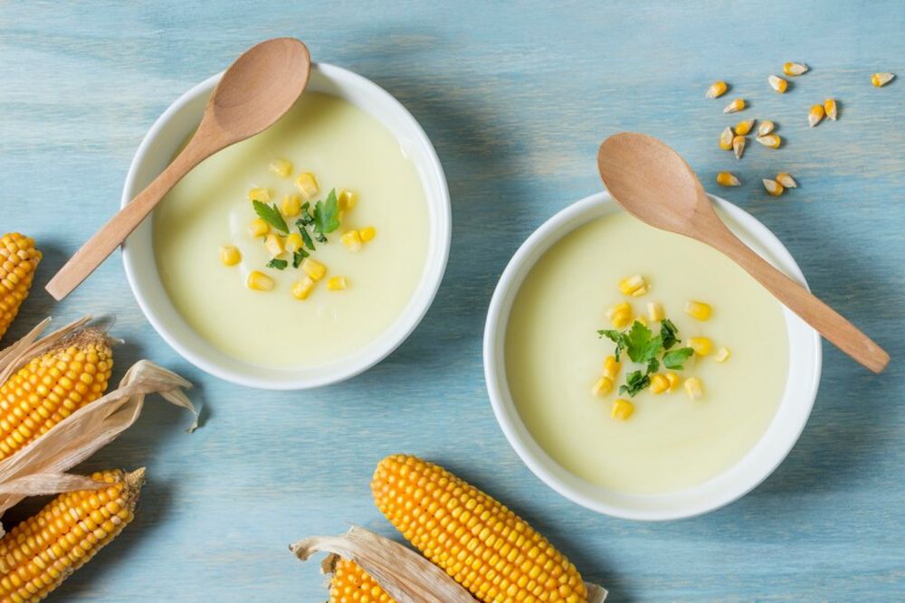 Cháo ngô ngọt có hương vị thơm ngon, ngọt dịu