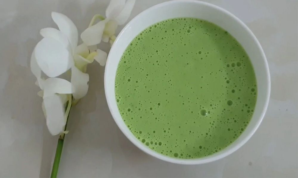 Cháo phô mai nấu tôm, cải ngọt