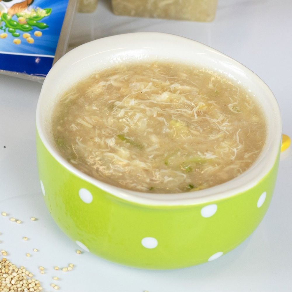 Ngọt thơm món cháo nấm hương nấu trứng cực dễ ăn