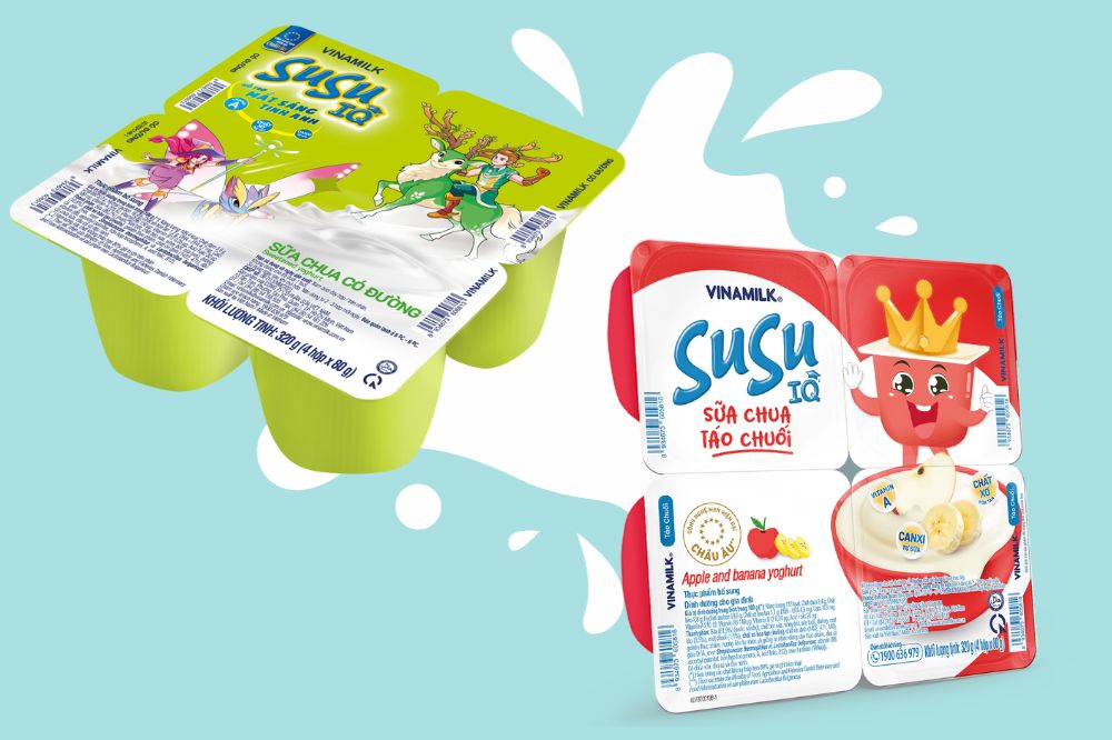 Sữa chua Susu Vinamilk cho bé ăn dặm