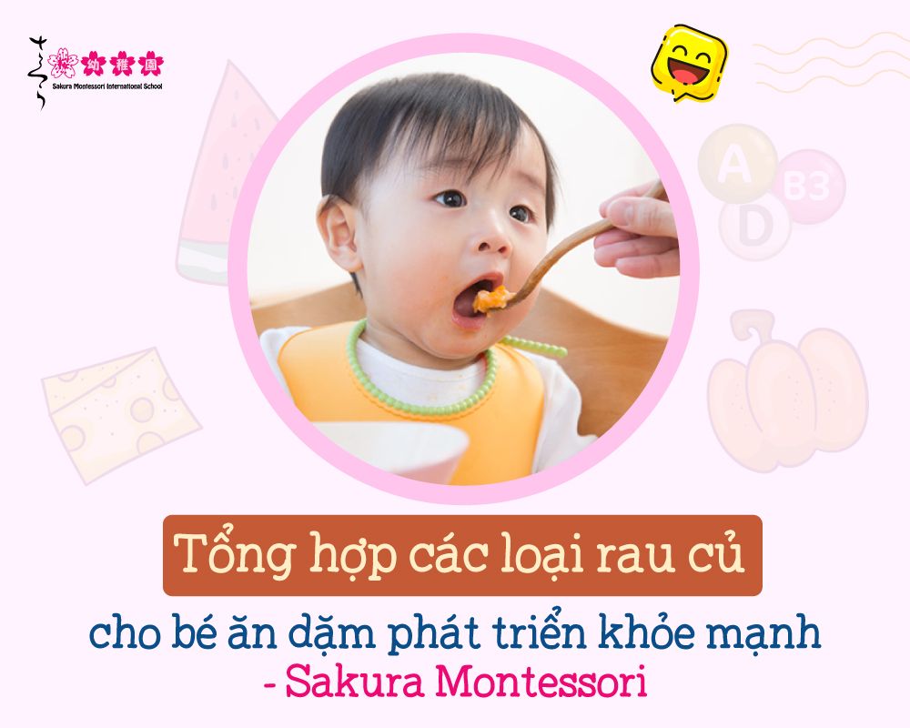 Tổng hợp các loại rau củ cho bé ăn dặm phát triển khỏe mạnh