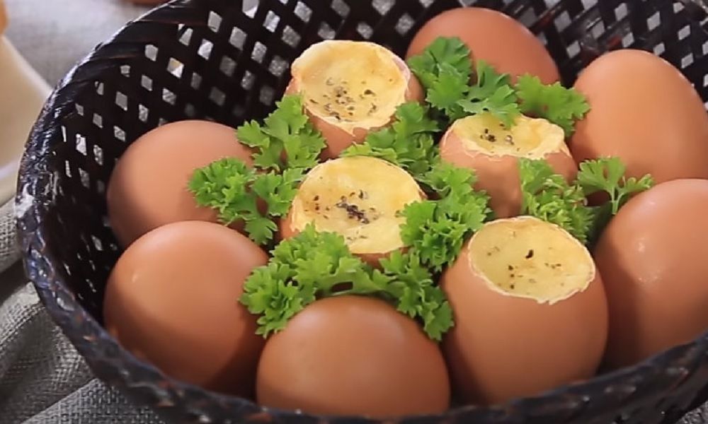 Trứng nướng phô mai cho bé ăn dặm