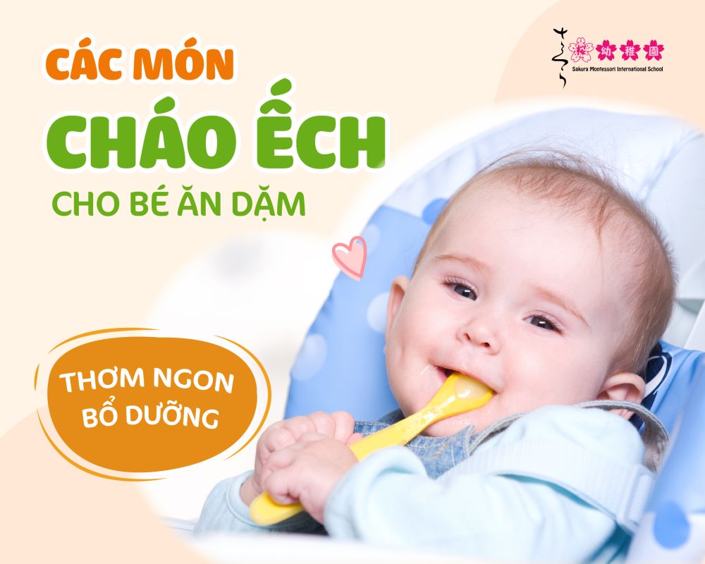 cháo ếch cho bé