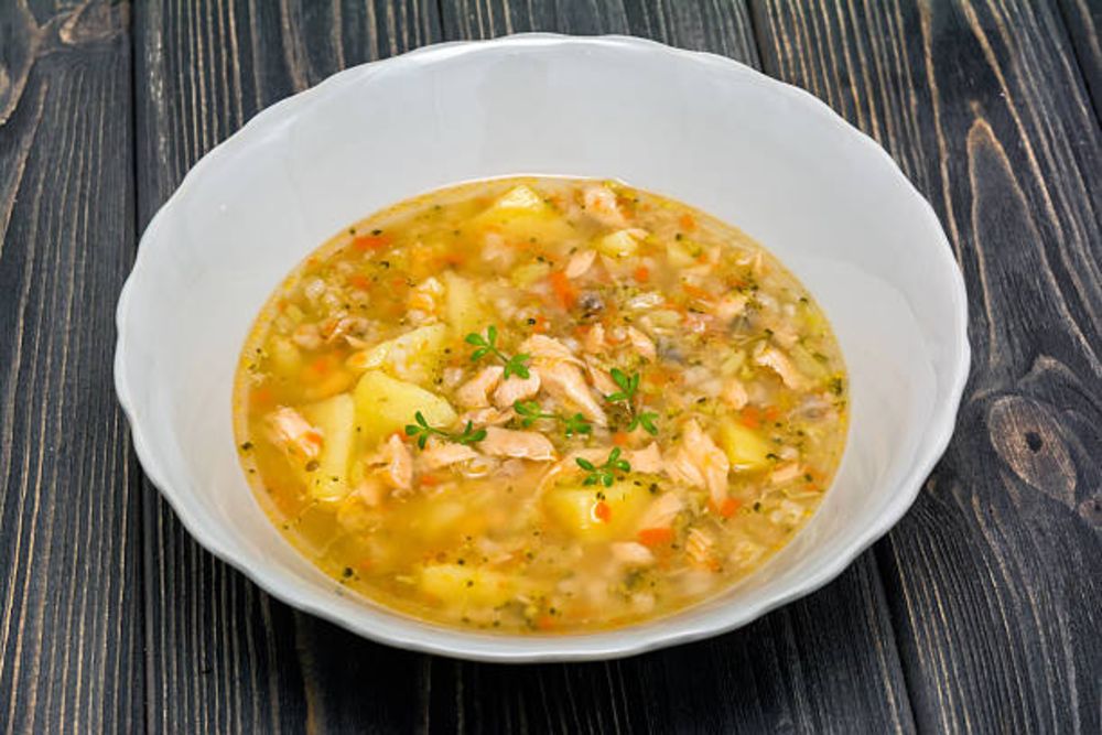 5 tác dụng của cháo cá hồi cho bé ăn dặm 8 tháng