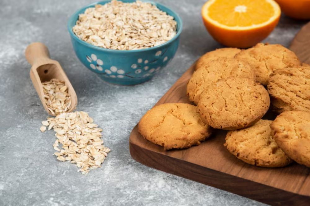 Bánh yến mạch cho bé ăn dặm
